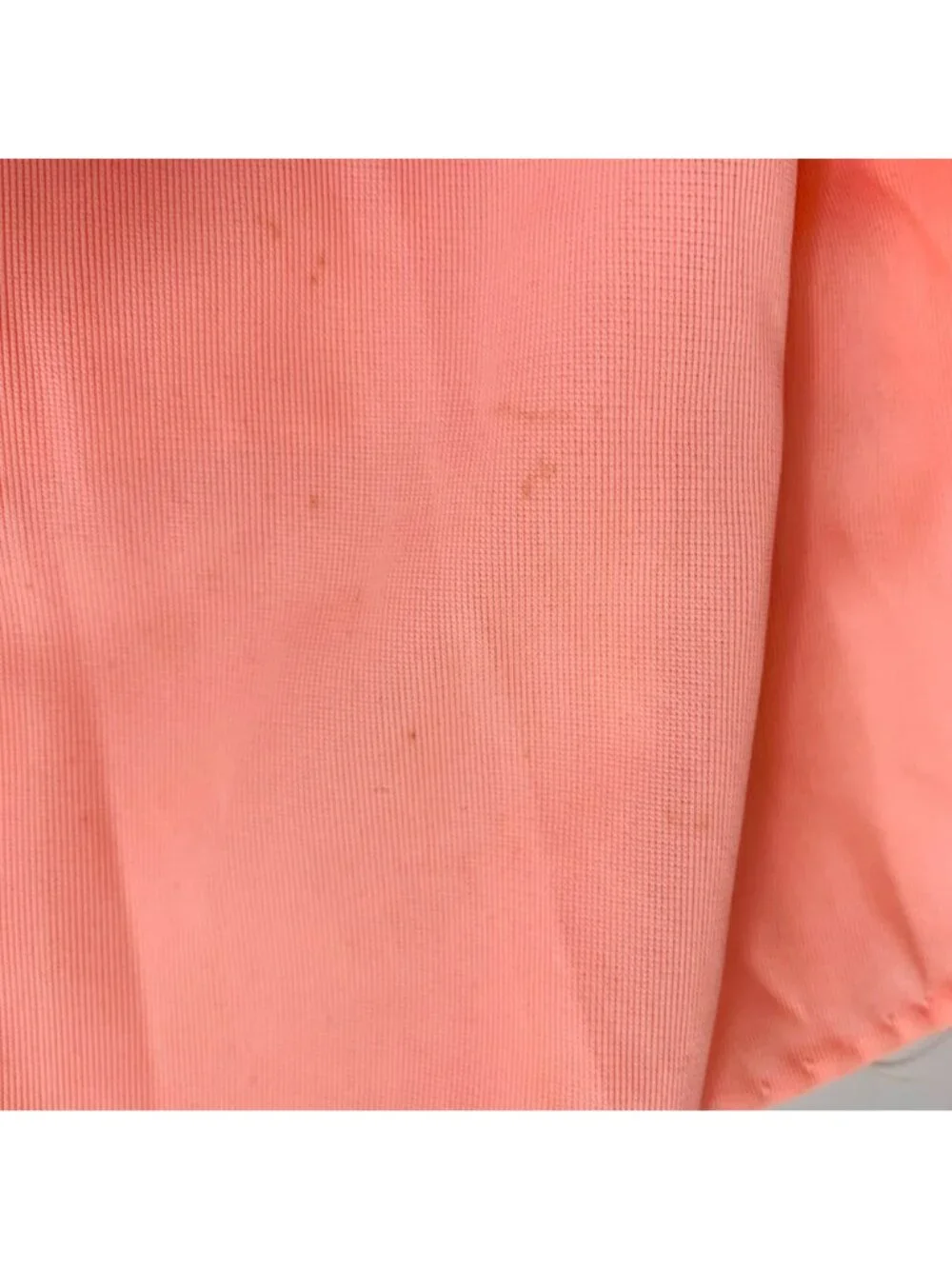 Peach Semi Sheer Maxi Nightgown VTG Size M 60s Floral Embroidered Sleeveless